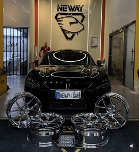 Custom Forged Chrome Wheels 18 19 20 21 22 Inch 5x120 5x112Rims for Audi <strong>Tesla</strong> <strong>Model</strong> <strong>3</strong> Y EV Luxury Sport Car Fitment Custom Size - Product Image 3
