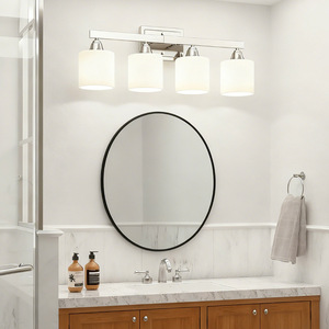 Modern 4-Light Wall Mount <b>LED</b> <b>Vanity</b> Light Aluminum Alloy <b>Mirror</b> Lamp Bathroom Lighting - Product Image 2