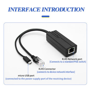 Caméra IP intelligente pour maison connectée 48V/5V 2.4A/3.5A USB 10/100/1000Mbps IEEE802.3af/at POE 15W Mini PC - Product Image 4