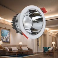 Keou High Lumen Cob Plafond encastré réglable 7W 9W 12W Spot d'hôtel Lumière vers le bas