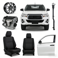 Couvre-pare-chocs arrière avec feux antibrouillard pour Hilux Vigo AN10 AN20 2005-2011 Qualité OEM Acier