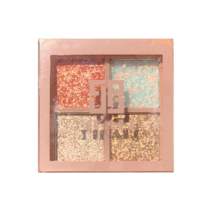 <span class=keywords><strong>Dikalu</strong></span> พาเลทอายแชโดว์แบบกันน้ำติดทนนาน4สีติดฉลากส่วนตัวบนเวทีแต่งหน้าประกายแวววาว - Product Image 6