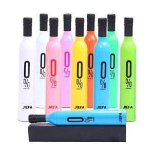 Hot Sale New Design Wine Bottle <b>Umbrella</b> Automatic Portable Folding <b>Windproof</b> <b>Umbrella</b> With Custom Logo - Product Image 4
