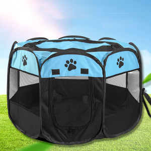 Meilleures ventes transfrontalières : Tente octogonale pour animaux de compagnie, enclos respirant, cage pour chien, maison pour animaux, cage pour chat, toutes saisons, motif empreintes de pattes - Product Image 5