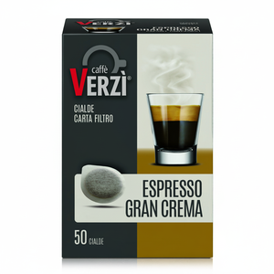 Caffè Verz ESPRESSO GRAN CREMA Set da 50 Cialde ESE 44 mm in Carta e Plastica con Coperchio 0,11g/cialda per Uso Commerciale - Product Image 2