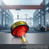 Pièces détachées pour grues : Grandes roues de grue forgées à chaud, roues de grue à rail, roues pour grue portique, roue de poulie à câble en acier, poulie