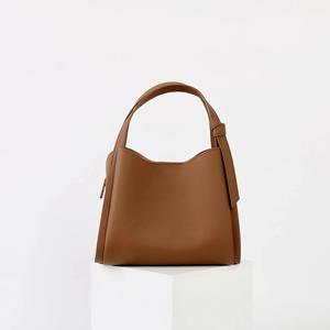 Sac à bandoulière en cuir véritable de litchi imperméable pour femme, forme seau, à ouverture unique, tendance, Guangzhou - Product Image 2