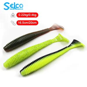 Selco 17Cm 22G Shad Swim Bait Tpr Soft Plastic Supplier Lure Pike Fly Soft Plastic Fishing Lure Northern Pike Lure