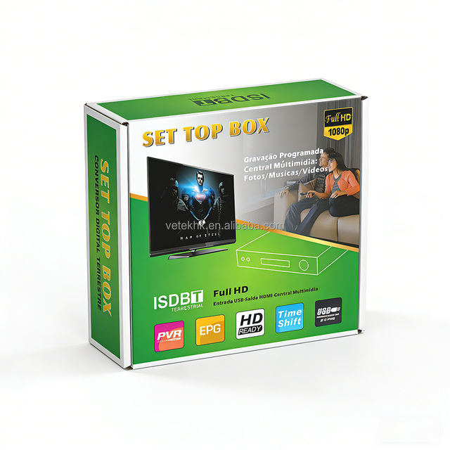 Full HD 1080P ISDB-T Set Top Box FTA Digital TV Receiver For Brazil Chile Peru South America