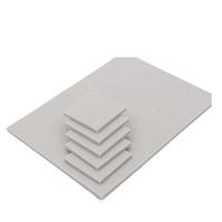 Feuille d'isolation thermique en fibre de verre et silicone, remplissage de l'espace thermique, feuille de réduction de la chaleur en caoutchouc souple pour CPU