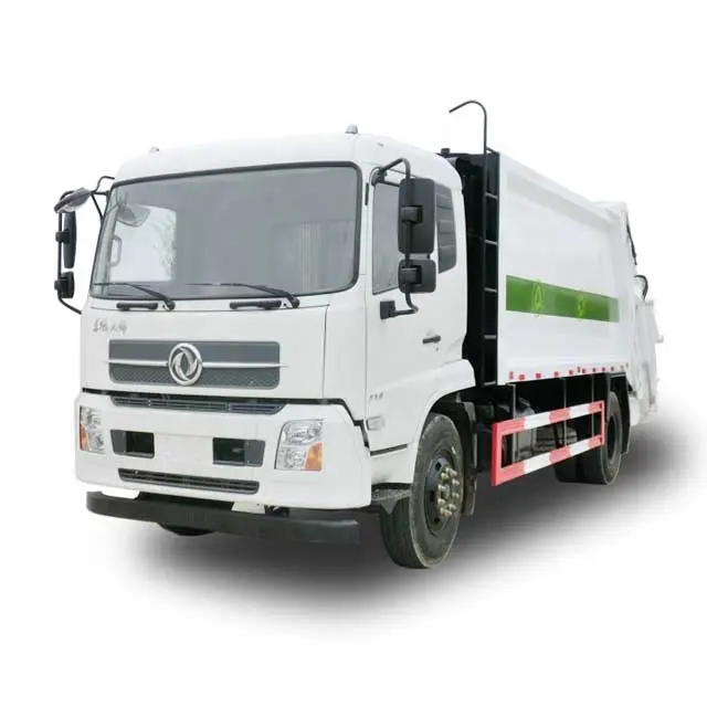 Dongfeng 12cbm 압축기 쓰레기 트럭 쓰레기 수거 트럭 120l 240l 660l 쓰레기통 트럭