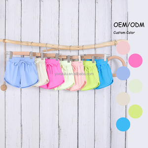 <span class=keywords><strong>Pantalones</strong></span> <span class=keywords><strong>cortos</strong></span> de entrenamiento de gimnasio de cintura alta personalizados <span class=keywords><strong>para</strong></span> niñas, <span class=keywords><strong>pantalones</strong></span> <span class=keywords><strong>cortos</strong></span> deportivos de motorista de yoga sueltos - Product Image 2