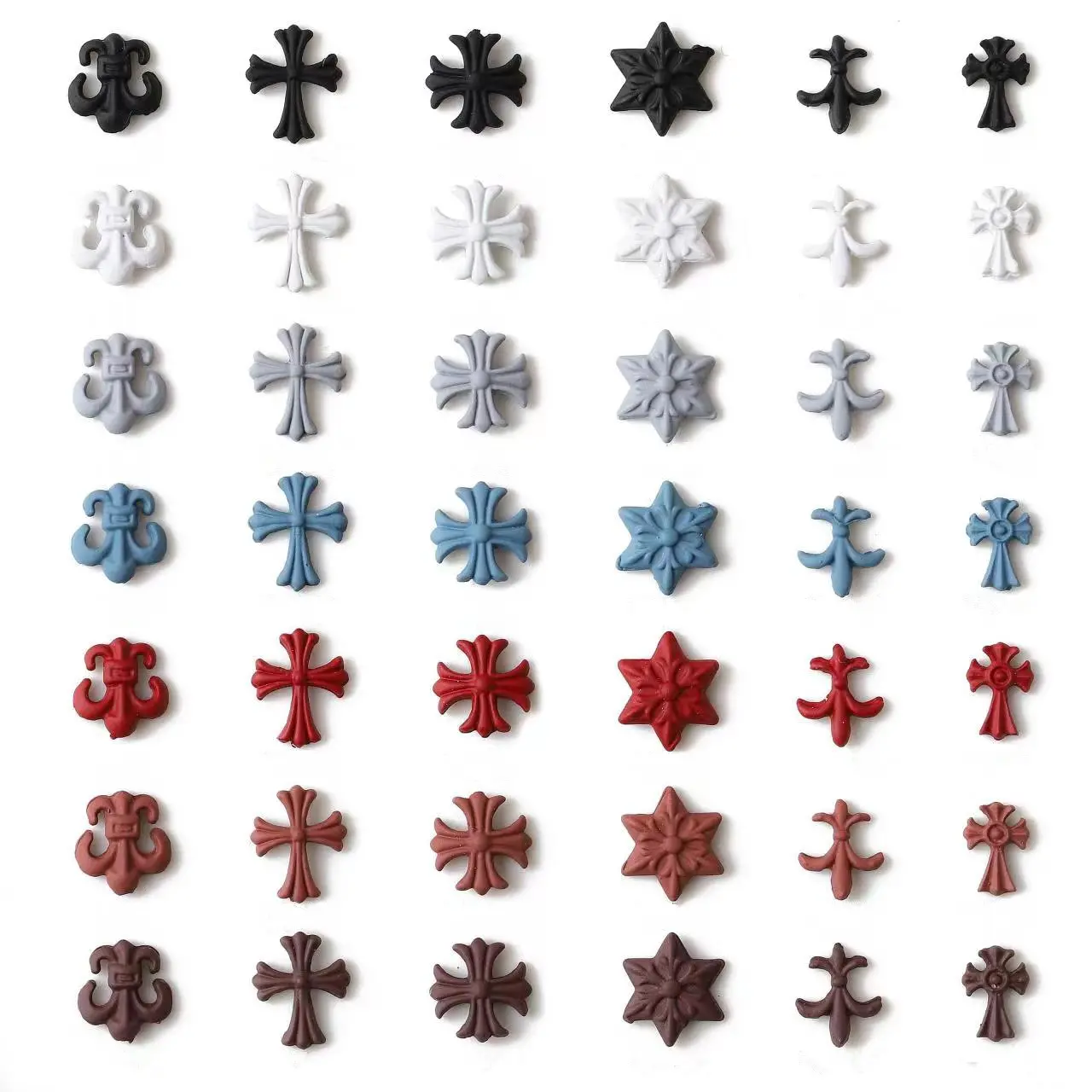 Hot Koop 3d Sweet Color Metal Cross Nail Charms Nail Art Decoraties Voor Vrouwen Meisjes Diy Nagel Accessoires