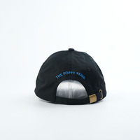 Gorra de Béisbol Unisex de Alta Calidad, 6 Paneles, Tela de Algodón, Estilo Dad Hat, Azul, Logotipo Bordado Plano, Estilo Informal para Exteriores, Gorras Suaves