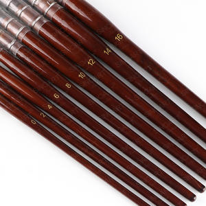 SINOART – brosse à cheveux en sable rond, meilleure qualité, brosse à <span class=keywords><strong>aquarelle</strong></span>, pinceaux à peinture, brosses à <span class=keywords><strong>aquarelle</strong></span> marron personnalisables - Product Image 4