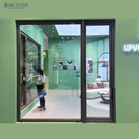 Offre Spéciale américain Double trempé clair/teinté verre Upvc fenêtres ouverture vers l'intérieur inclinaison tourner conception persienne rideau pour Villa/hôtel