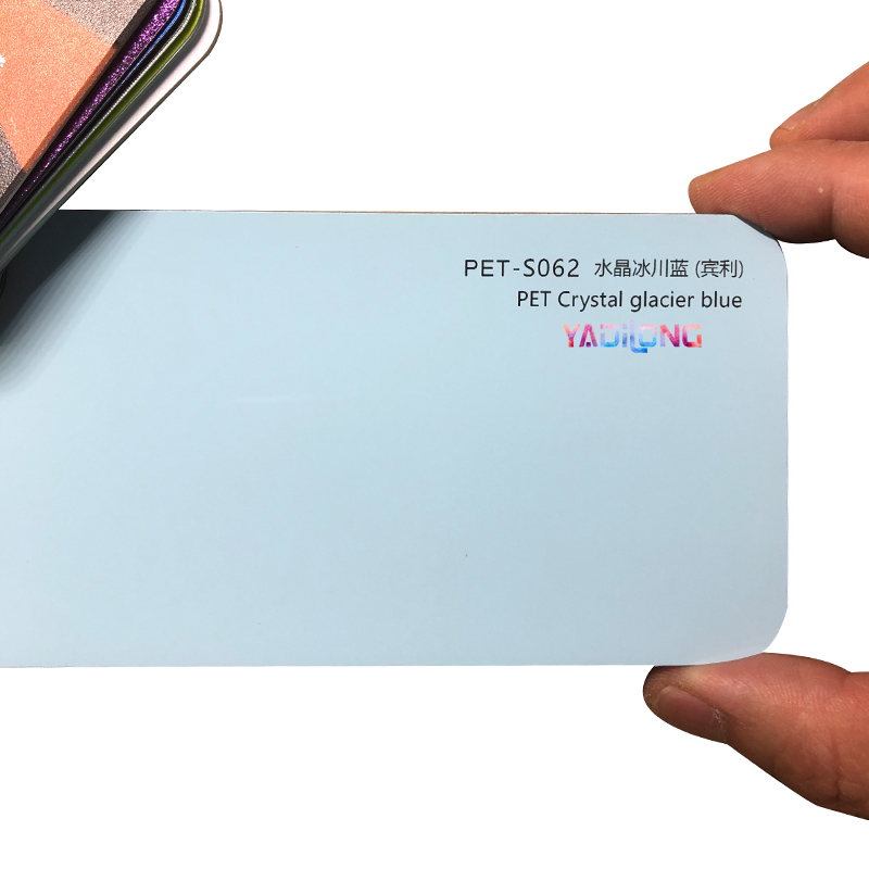 PET Cristal bleu glacier