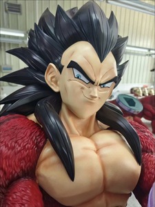 Estatua de Busto de Vegeta <span class=keywords><strong>Super</strong></span> Saiyan 4 de <span class=keywords><strong>Dragon</strong></span> <span class=keywords><strong>Ball</strong></span> <span class=keywords><strong>GT</strong></span>, Escala 1:1, Base LED, Figura Coleccionable de Anime de Resina y Fibra de Vidrio de Alta Calidad - Product Image 2
