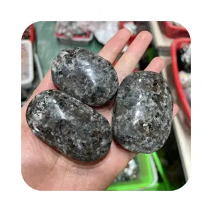 Wholesale High Quality spiritual Semi-Precious Stone Amazing Yooperlite Uv Reaction polished palm quartz For Gift decorations