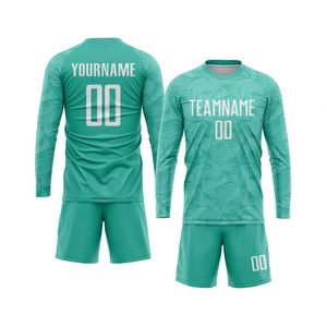 Nuevo Uniforme de Fútbol de Moda, Conjunto de Camiseta de Fútbol de Manga Larga, Ropa Deportiva Sublimada para Equipo, Transpirable, de Poliéster, para Entrenamiento y Partidos - Product Image 1