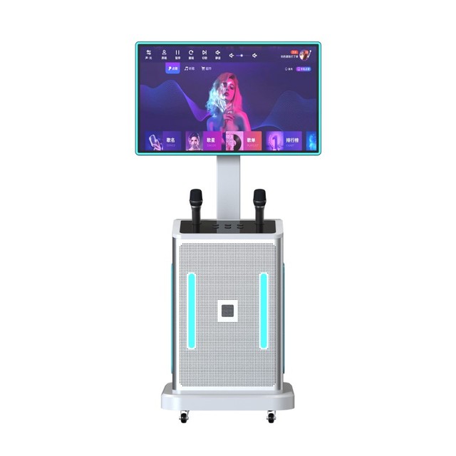 32 Inch Touch Screen Android Karaoke Vending Mchaine Ktv Karaoke Machine Movie Microphone Color Rose