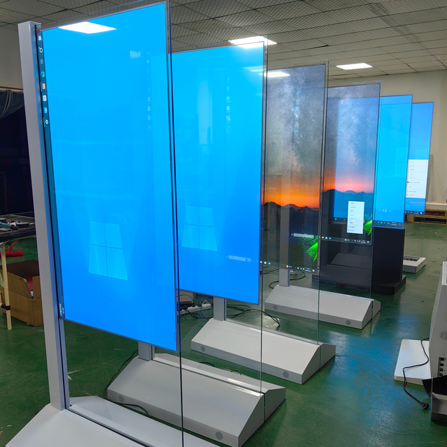 30 Inches Oled Transparent Screen Floor Digital Signage Touchscreen Display Monitor Frameless Oled Smart Tv K Ultra Hd Android