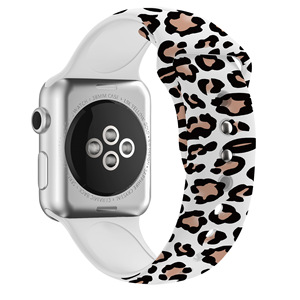 <span class=keywords><strong>Bracelet</strong></span> en Silicone imprimé léopard pour <span class=keywords><strong>Apple</strong></span> <span class=keywords><strong>Watch</strong></span>, pour iWatch série 7 6 SE 5 4 3 2, pour femmes - Product Image 5