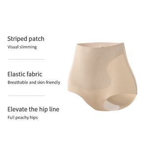 Culottes pour femmes sans couture <span class=keywords><strong>taille</strong></span> <span class=keywords><strong>haute</strong></span>, collants de mise en forme abdominale, shapewear rehausseur de fesses, culottes pour femmes grandes tailles - Product Image 4