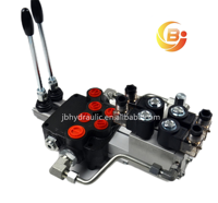 Válvula de Control Hidráulico Eléctrico Direccional Monobloque Junbao P80-2, 80Lpm, 315Bar, para Tractor y Maquinaria Agrícola, OEM