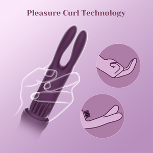 Vibratore di coniglio impermeabile da donna che spinge la macchina del sesso con disegno di <span class=keywords><strong>solletico</strong></span> clitorideo - Product Image 2