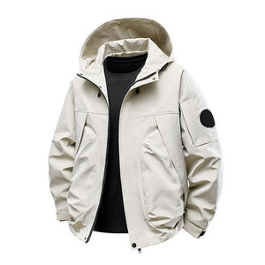 Blouson de moto à capuche Workwear 2025 en toile imperméable, long, décontracté, chaud, coupe-vent, pour homme, mode et confort - Product Image 3