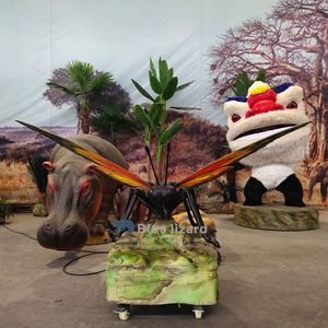 Magnifique modèle d'insectes animatroniques en forme de papillon avec contrôle par capteur radar pour utilisation en extérieur et en intérieur - Usine de dinosaures de Chine - Product Image 2