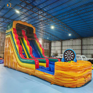 Tobogán inflable de agua al por mayor <span class=keywords><strong>Castillo</strong></span> hinchable Toboganes Acuáticos Tobogán inflable comercial para adultos - Product Image 3