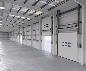 <span class=keywords><strong>Porte</strong></span> sectionnelle de <span class=keywords><strong>garage</strong></span> industrielle en acier moderne, isolation thermique, résistance au feu 1,5 heure, insonorisation 72 dB, garantie 3 ans - Product Image 5