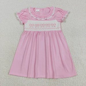 Vestido Infantil con Estampado de Rayas y Bordado de Conejito, Ropa a Juego para Hermanas en Pascua - Product Image 5