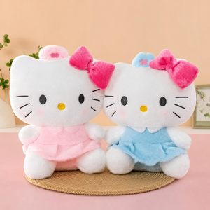 Juguetes de Peluche de Marca Privada, Peluche Suave de Tela de Coral, Vestido de Hello Kitty de 8 Pulgadas para Venta al por Mayor en Arcades - Product Image 1
