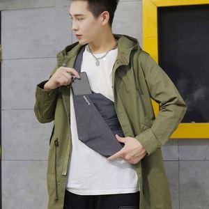 Muestra gratuita de bolso bandolera informal de viaje, bolso de pecho portátil personalizado para deportes, motociclismo y ciclismo para hombres - Product Image 6