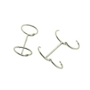 EWANG Wholesale Length 55mm Round Shape Nickel Metal Loose Leaf Binder Clip - Product Image 3