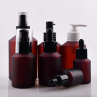 Ensemble d'emballages cosmétiques personnalisés, flacon de shampooing mat givré, pots de crème pour le corps, flacons pulvérisateurs pour les soins de la peau