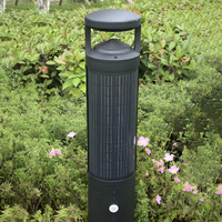 Lampe de jardin LED solaire 40W à alimentation CC avec coque métallique IP65, batterie LiFePO4 intégrée, installation facile, éclairage extérieur pour paysage, hôtel, pelouse