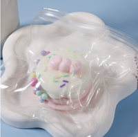 Jouet sensoriel anti-stress portable en silicone ultra-doux en forme de mini cube de tofu pour adultes