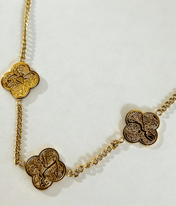 Bracelets en acier inoxydable Clover Patience Gratitude Trust, bijoux de mode pour hommes et femmes, vente en gros |   <span class=keywords><strong>Bracelet</strong></span> islamique - Product Image 3