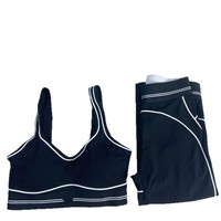 Ensemble de vêtements de yoga et de fitness pour femmes, style estival tendance, pantalon de yoga et débardeur sport décontractés à séchage rapide