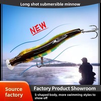 Leurre de pêche OEM/ODM d'usine, Minnow coulant, Jerkbait, Leurres durs, Wobbler, Crankbait pour bar, Leurre pour truite, Leurre à bouche inclinée