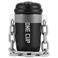 Bouteille d'eau isotherme en acier inoxydable Olerd 480 ml avec sangle, option logo personnalisé, gobelet thermique pour les voyages et la salle de sport