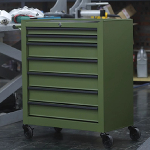 Carrito de barbería, armario de herramientas, cofre de Metal, acero, herramienta rodante para garaje, ruedas combinadas para taller mecánico, hierro OEM/ OBM - Product Image 6