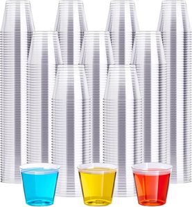 Verres à shot en plastique transparent en gros, 30 ml, gobelets de dégustation jetables, échantillonneurs de <span class=keywords><strong>whisky</strong></span> incassables pour fêtes, ustensiles de bar anti-fuite - Product Image 1