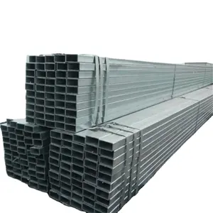Gi — tube rectangle en fer galvanisé, tube carré et rectangulaire 40x40 cm, 1 pièce