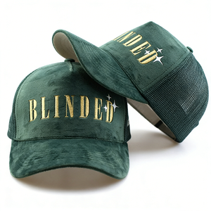 Бейсболка унисекс с индивидуальной вышивкой, 5 панелей, темно-зеленая, повседневная, для активного отдыха, сетчатая, вельветовая, кепка-тракер - Product Image 1