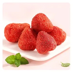 Top Quality Customized 500g Whole Strawberry Frozen Strawberries Fruit Freeze Dried Strawberry